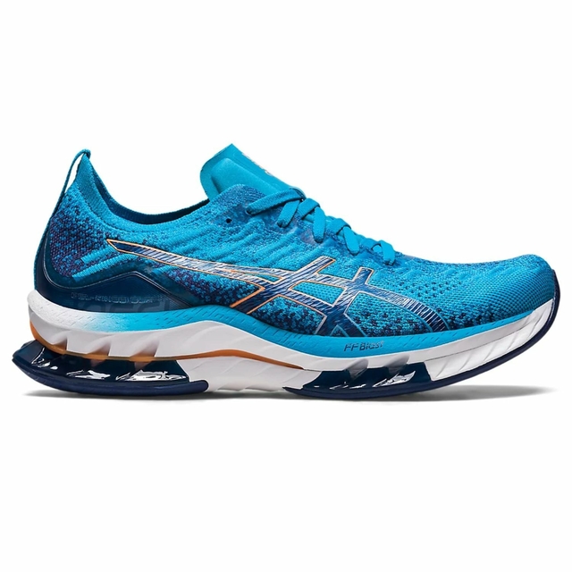 Tênis asics best sale gel azul