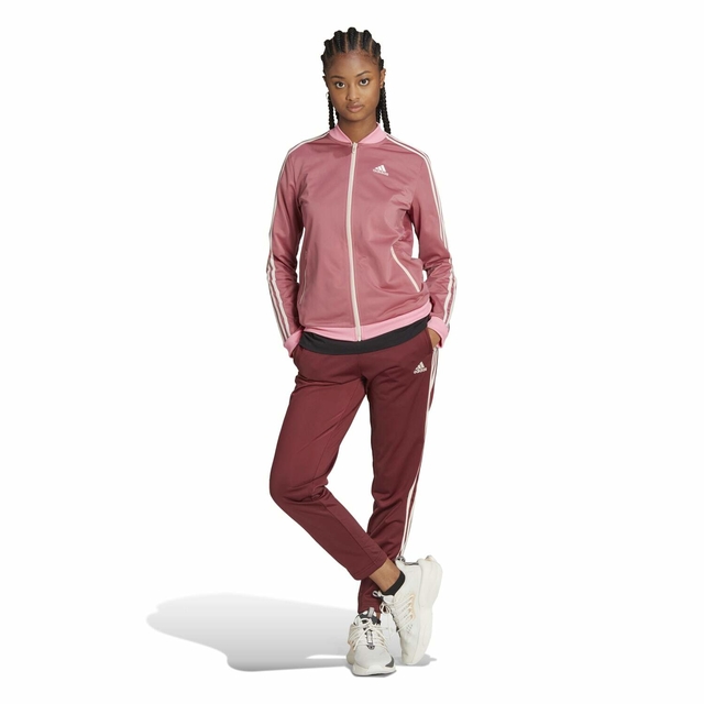 AGASALHO ADIDAS ESSENTIALS 3-STRIPES FEMININO ROSA, HR4910