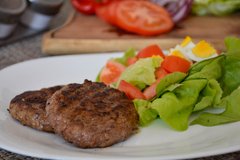 Hamburguesa con Ensalada