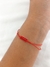 Pulsera ojo hilo rojo plata (regulable) - comprar online