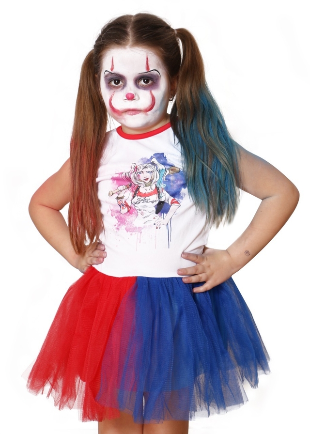 Disfraz Infantil Harley Quinn con tutú