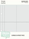 PLÁSTICO IMPORTADO para Álbum - SIMPLE STORIES - compatível com FLIPBOOK 15x21cm (6x8") - com divisórias 7,5x10cm