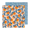 Jen Hadfield Design - Coleção Flower Child - Papel para Scrapbook - Orange You Happy 34014124