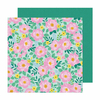 Bea Valint Design - Coleção Poppy and Pear - Papel para Scrapbook - Blissful Blooms 34022171
