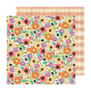 American Crafts - Coleção April and Ivy - Papel para Scrapbook - Bright Blossoms 34025575