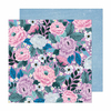 American Crafts - Coleção Dreamer - Papel para Scrapbook - Purple Floral 34025902