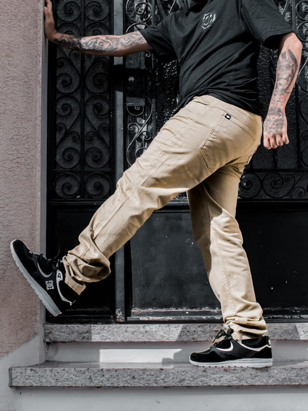 Cal a Sarja Drop Dead Confort Bege Ska Skate Rock