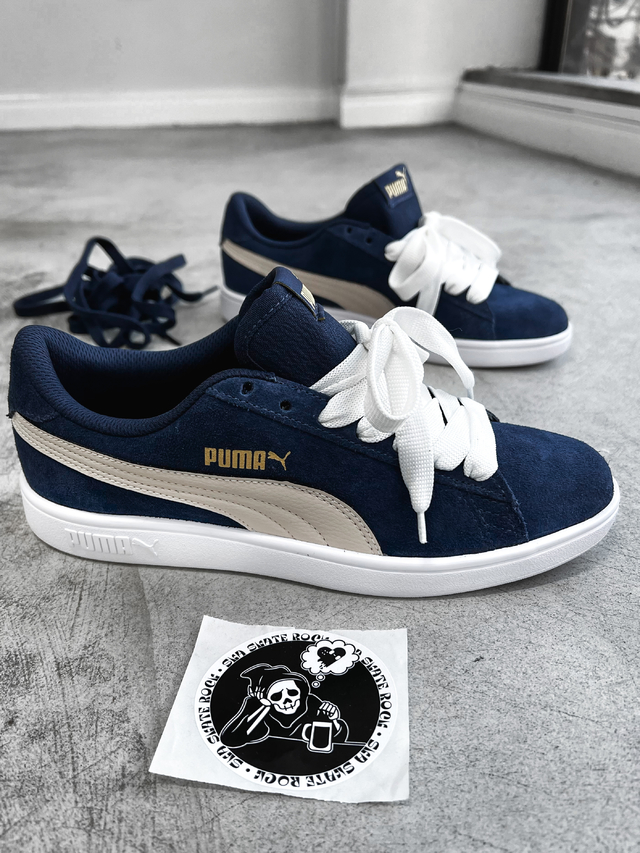 Tênis Puma Smash V2 BDP Azul Branco