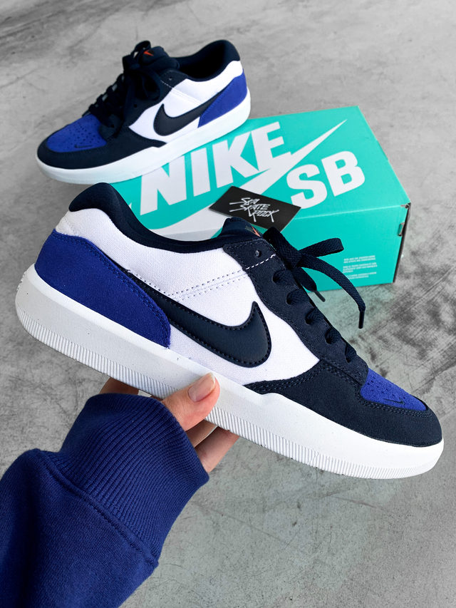 Tênis Nike Sb 58 Azul Branco