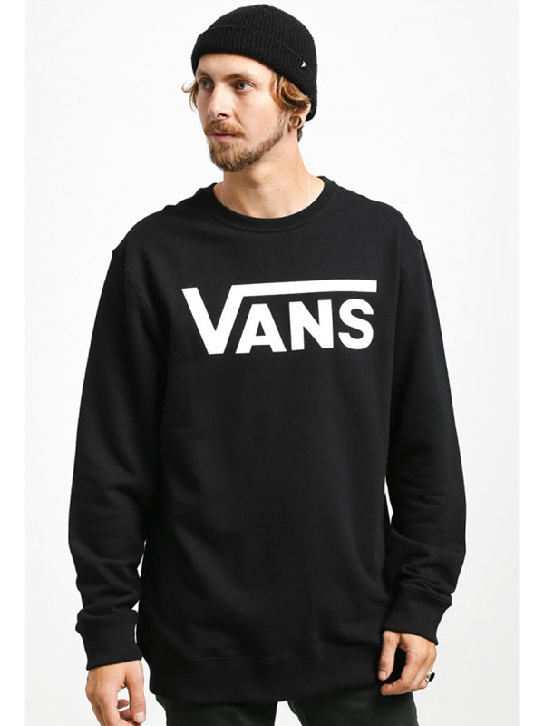 Moletom Careca Vans Classic Crew II Preto