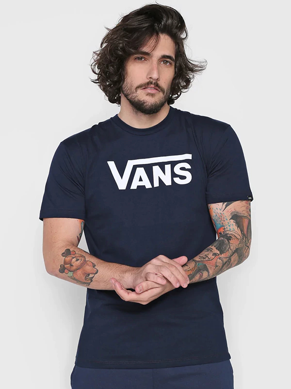 Camiseta vans azul hotsell