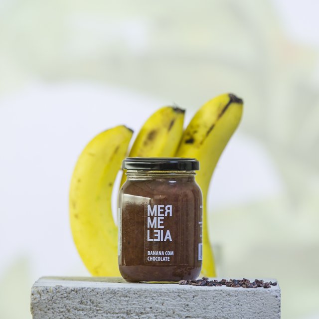 Geleia artesanal de banana com chocolate sem conservantes 250g Zach