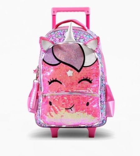 Mochilas con lentejuelas y carrito hot sale