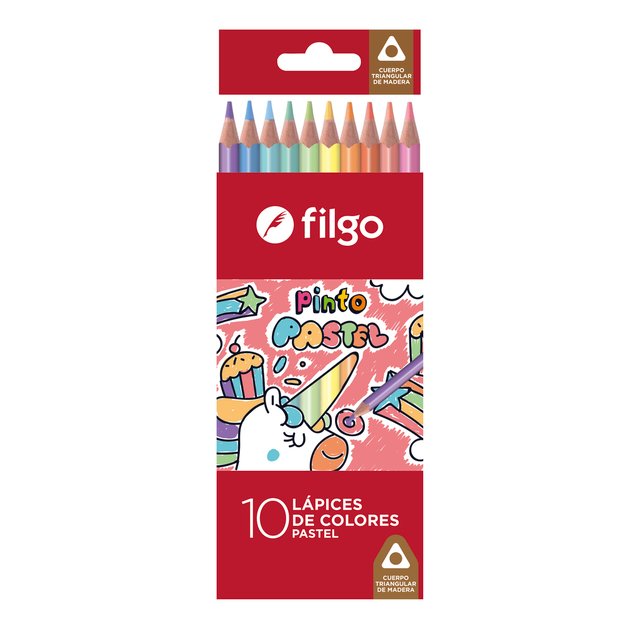 Lápices Filgo Pastel x 10 unidades