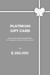 Platinium Gift Card