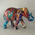 Elefante Colorido Grande 17 cm