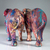 Elefante Colorido Médio 15 cm