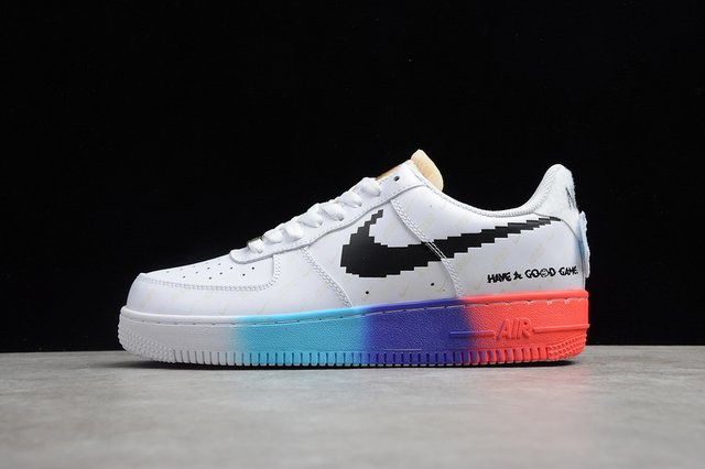 Nike Air Force 1'07 OFF White x Low White/Black-Solar