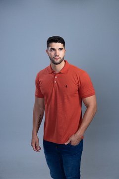 Camisa Polo Básica Piquet Vermelho Oeste 0010 na internet