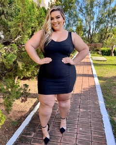 VESTIDO TUBINHO PLUS SIZE PRETO LOLITA - loja online