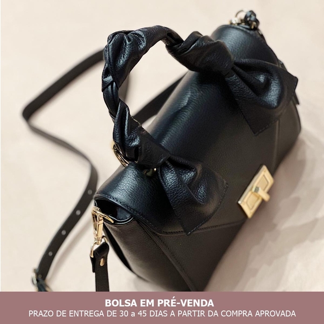 PRÉ-VENDA BOLSA CLOE P PRETA (prazo de entrega de 30 a 45 dias)