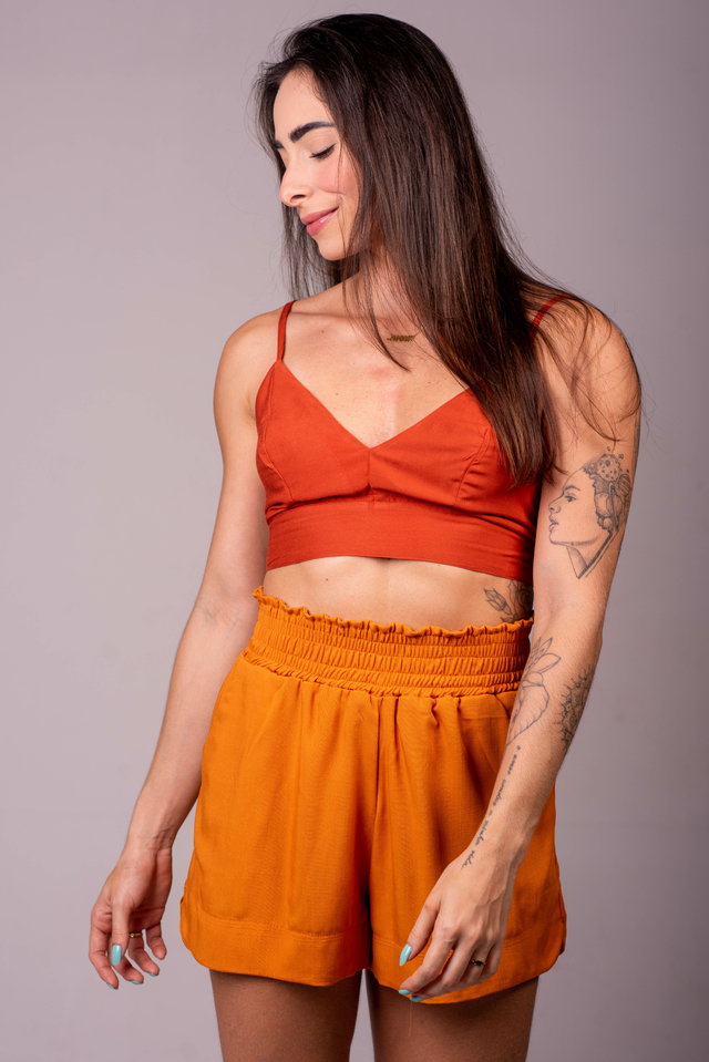 Short con elástico en la cintura hotsell
