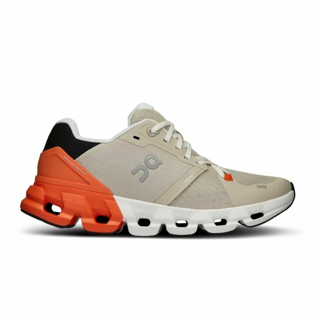 T nis On Running Cloudflyer 4 Bege Laranja Feminino