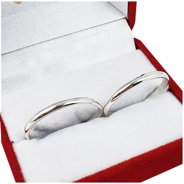Anillo alianza plata hotsell