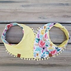 BABERO BANDANA FLORES LIMONADA