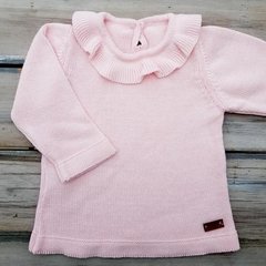 SWEATER VOLADOS ROSA BEBE