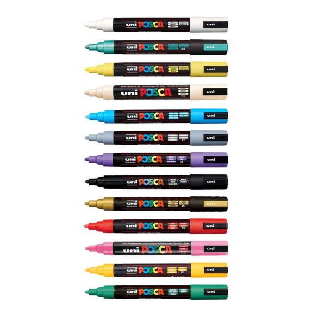 Set Marcadores Posca 5M 8 Colores - Ingeniería de Lápices