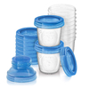 Vasos contenedores de leche 180 ml. Avent Philips 10 u.