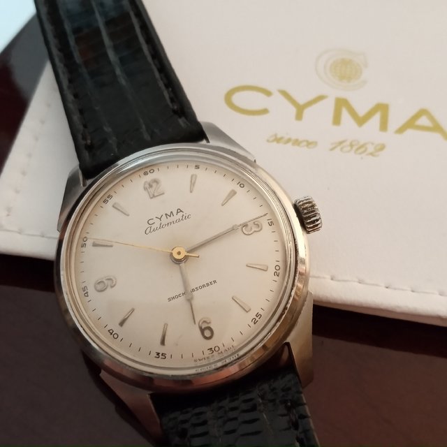 Reloj clasico Cyma automatico a martillo bumper Ref. 21201.6. cal. 420