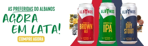 Imagem do banner rotativo Loja on-line Albanos do Brasil - As melhores cervejas artesanais de BH