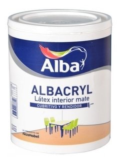 Albacryl Pintura Latex Interior Blanco Mate X 4 Lts