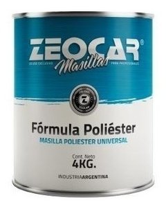 Masilla Poliester Zeocar X 4 Kg