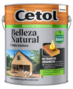 Cetol Belleza Natural Mate Incoloro X 4 Lts