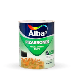 Pintura Para Pizarron Alba Negro Mate X 1/2 Lt