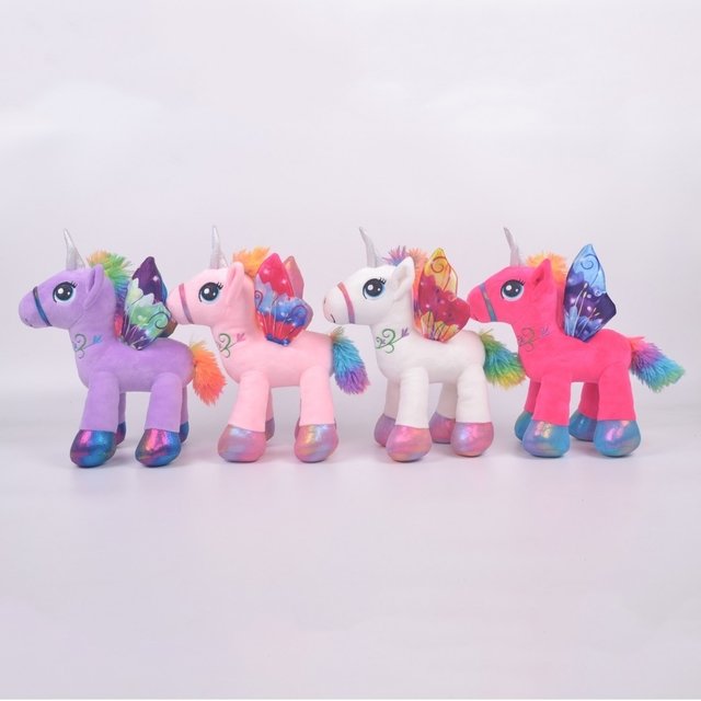 Unicornio con alas peluche hotsell
