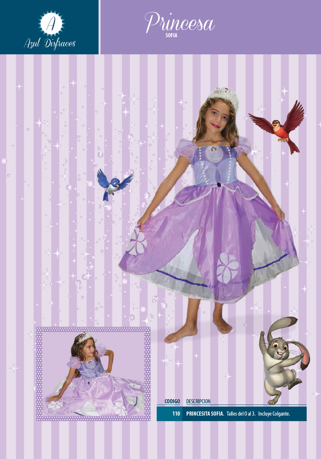 Disfraz de princesa sofia hotsell