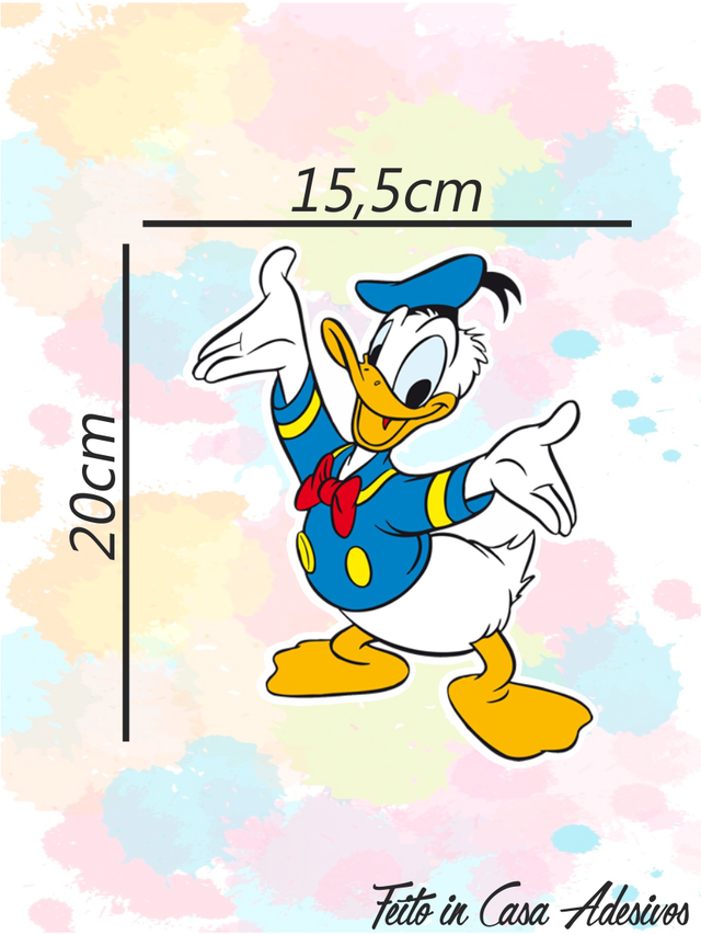 Adesivo do Pato Donald Fumando 0374