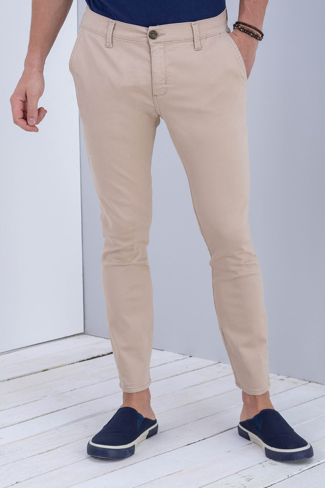 Calça Masculina DLZ Cropped Bolso Faca 61229 Khaki