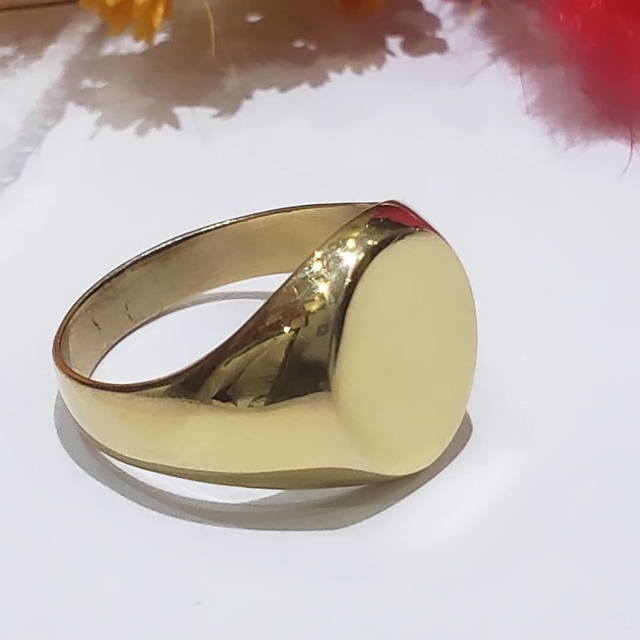 Anillo sello oro 18kl Comprar en Joyas Maia