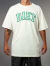 camiseta masculina diet gap off white