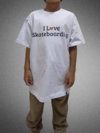 camiseta kiddo I love skateboarding