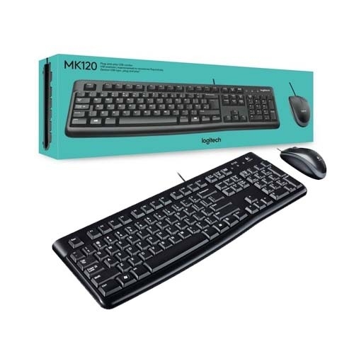 COMBO DE TECLADO Y MOUSE USB LOGITECH MK120