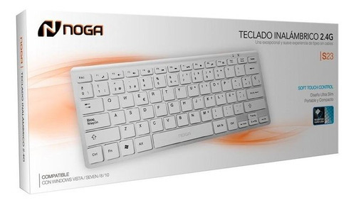 TECLADO INALAMBRICO NOGA S239G ULTRA SLIM