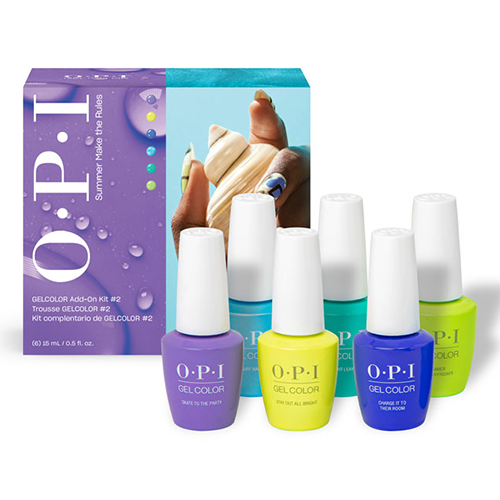 OPI Semipermanente GELCOLOR - Summer Make The Rules - 6 Pcs - Add-On Kit N°  2
