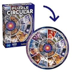 Quebra-Cabeça Puzzle Circular Zodíaco 600 Peças