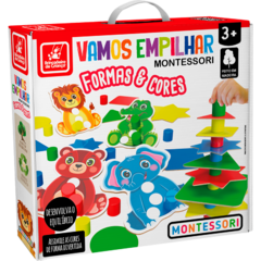 Vamos Empilhar? Formas e Cores Montessori